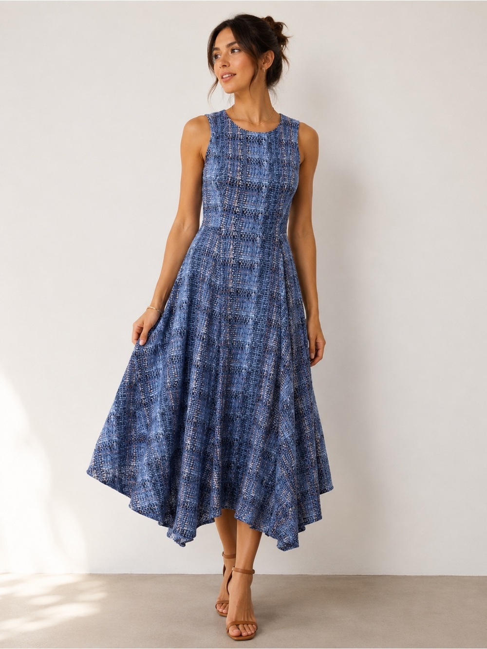 Prose & Poetry Sleeveless Fit & Flare Dress Size M Women's